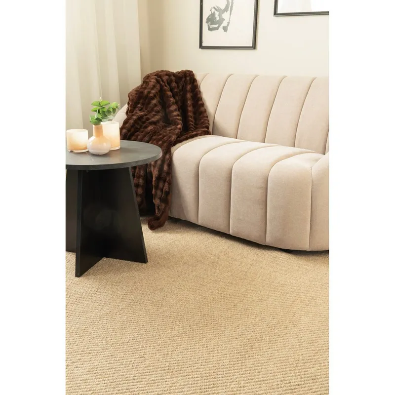 Ullmatta KM Home Ljus Linnebrun 240x340 cm - Tekstiler - Tepper & Matter - Moderne tepper - Ullteppe