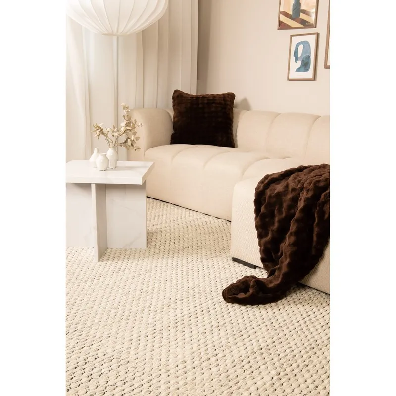 Ullteppe Vasa - 200x300 cm, Creme - Tekstiler - Tepper & Matter - Moderne tepper - Ullteppe