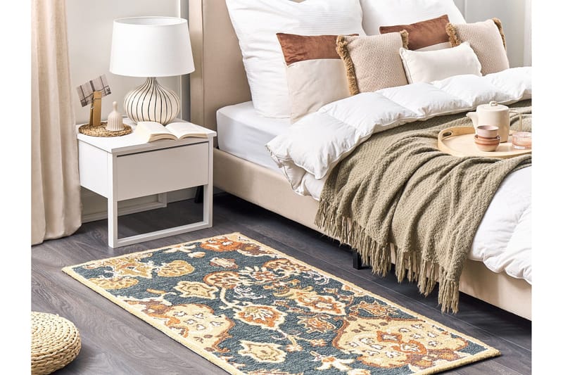 Umurlu Ryeteppe 80x150 cm Kvadratisk - Grå - Tekstiler - Tepper & Matter - Moderne tepper - Ryeteppe