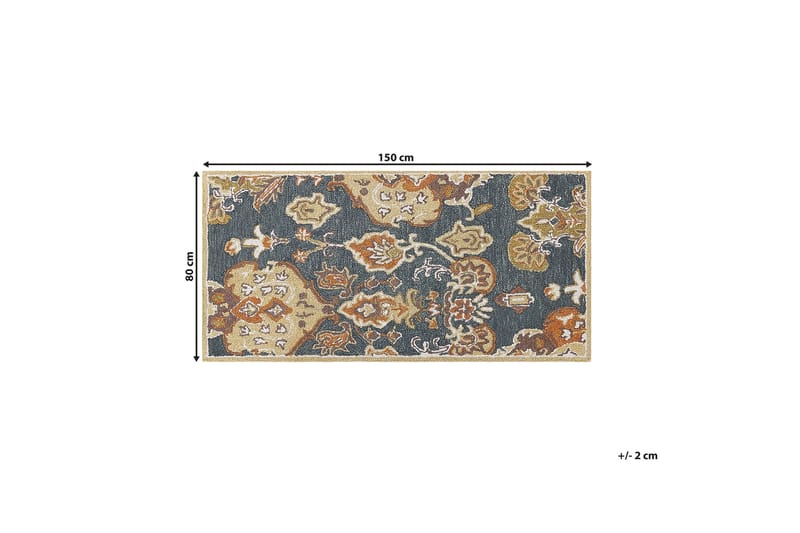 Umurlu Ryeteppe 80x150 cm Kvadratisk - Grå - Tekstiler - Tepper & Matter - Moderne tepper - Ryeteppe