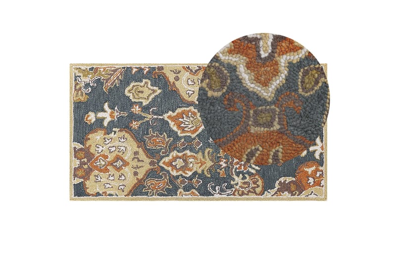 Umurlu Ryeteppe 80x150 cm Kvadratisk - Grå - Tekstiler - Tepper & Matter - Moderne tepper - Ryeteppe