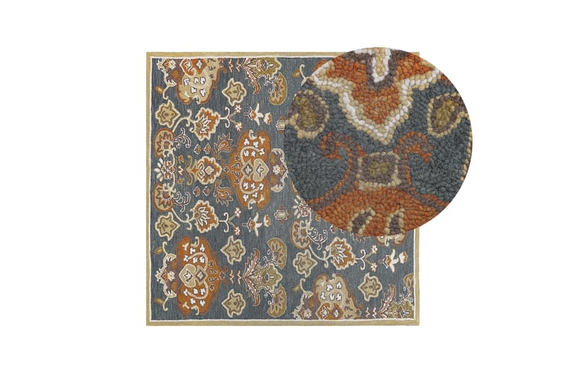 Umurlu Ullteppe 200x200 cm - Oransje - Tekstiler - Tepper & Matter - Moderne tepper - Ullteppe