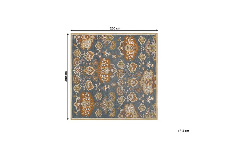 Umurlu Ullteppe 200x200 cm - Oransje - Tekstiler - Tepper & Matter - Moderne tepper - Ullteppe