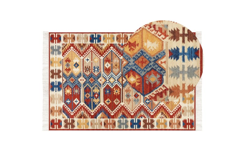 Vanashen Ullteppe 200x300 cm - Rød - Tekstiler - Tepper & Matter - Moderne tepper - Ullteppe