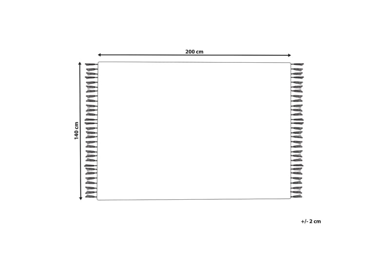 Varser Bomullsteppe 140x200 cm - Blå - Tekstiler - Tepper & Matter - Moderne tepper - Bomullstepper