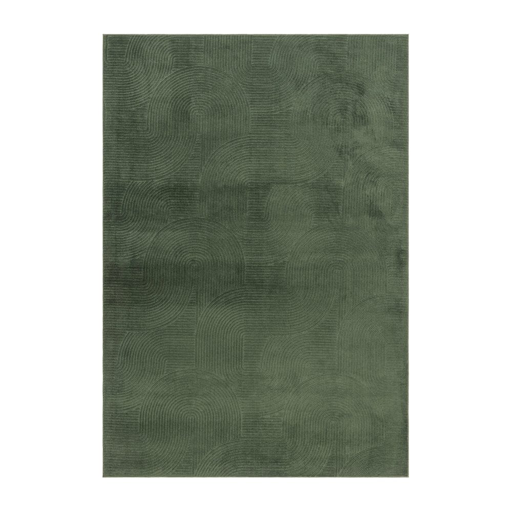 Vaskbart teppe Castello Art - Smaragdgrønn