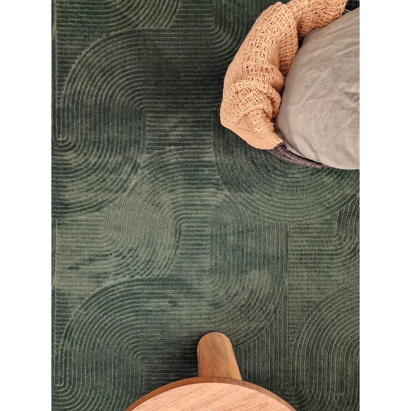 Vaskbart teppe Castello Art - Smaragdgrønn - Tekstiler - Tepper & Matter - Moderne tepper - Fillerye