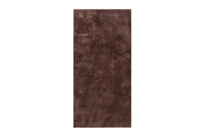 Vaskbart teppe Soft, 80x230 cm, Sjokolade