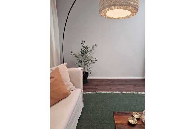 Vaxholm Ullteppe 160x230 cm Rektangulær - Grønn - Tekstiler - Tepper & Matter - Moderne tepper - Ullteppe