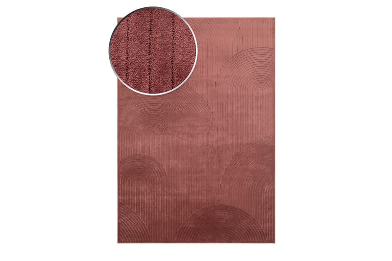 Amore Art Viskosematte Rektangulær 160x230 cm - Dusty Rose - Viskosematter