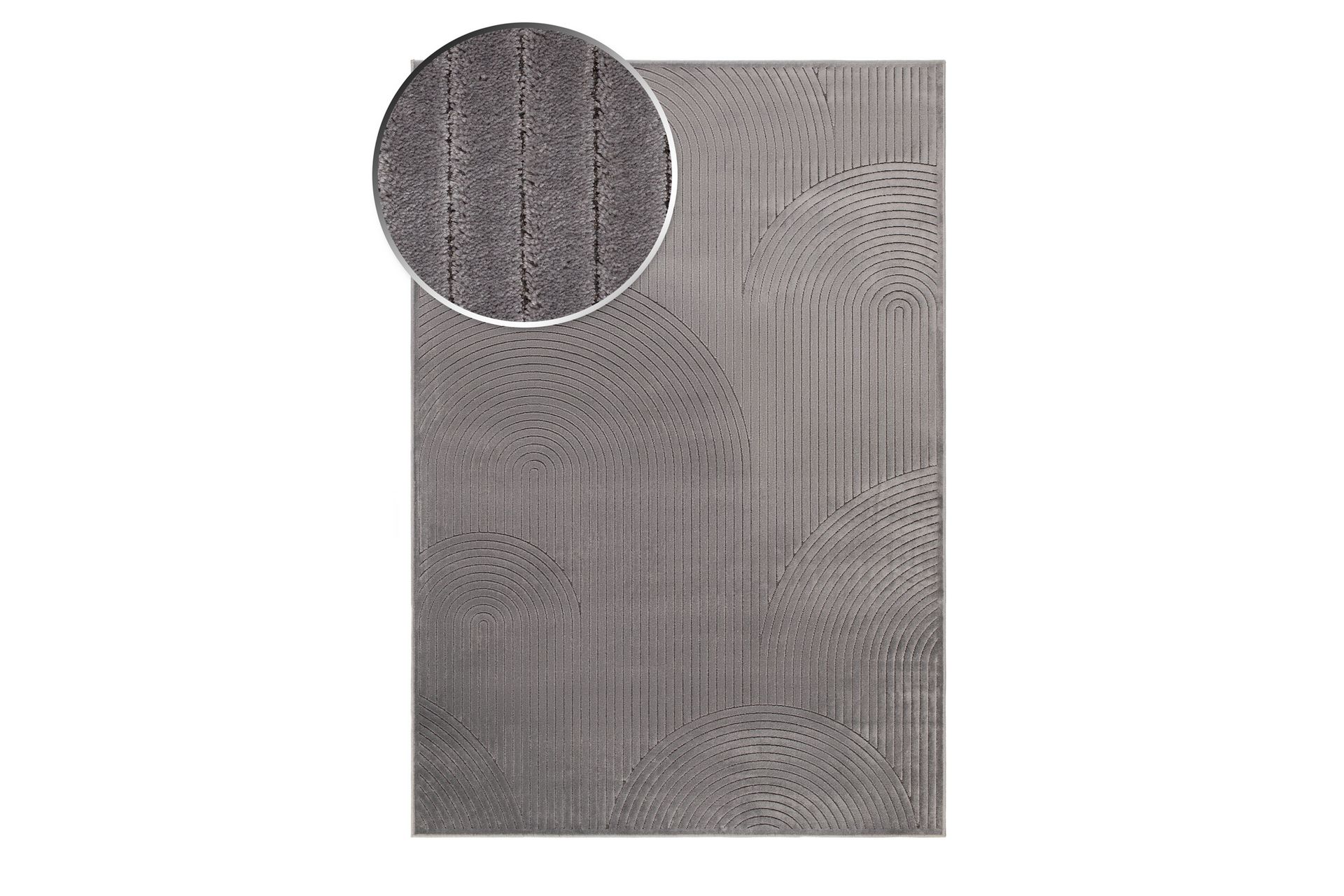 Amore Art Viskosematte Rektangulær 160x230 cm - Grå - Tekstiler - Tepper & Matter - Moderne tepper - Viskosematter