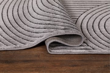 Amore Art Viskosematte Rektangulær 160x230 cm - Grå - Tekstiler - Tepper & Matter - Moderne tepper - Viskosematter