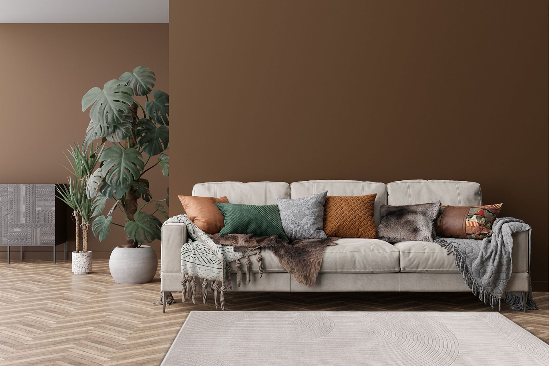 Amore Art Viskosematte Rektangulær 160x230 cm - Sølv - Tekstiler - Tepper & Matter - Moderne tepper - Viskosematter