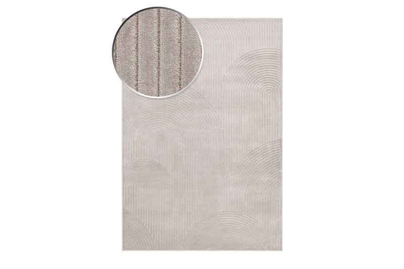 Amore Art Viskosematte Rektangulær 160x230 cm - Sølv - Tekstiler - Tepper & Matter - Moderne tepper - Viskosematter