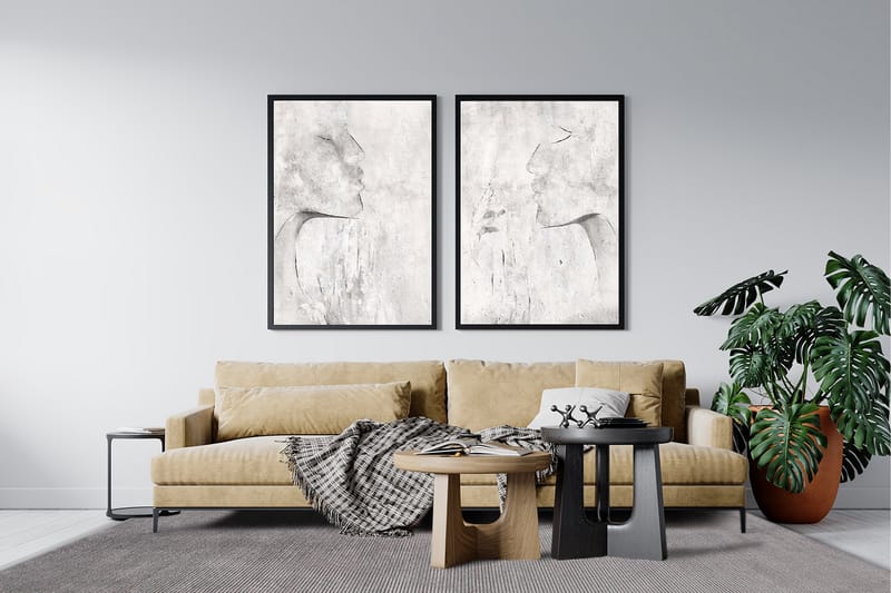 Amore Plain Viskosematte Rektangulær 160x230 cm - Grå - Tekstiler - Tepper & Matter - Moderne tepper - Viskosematter