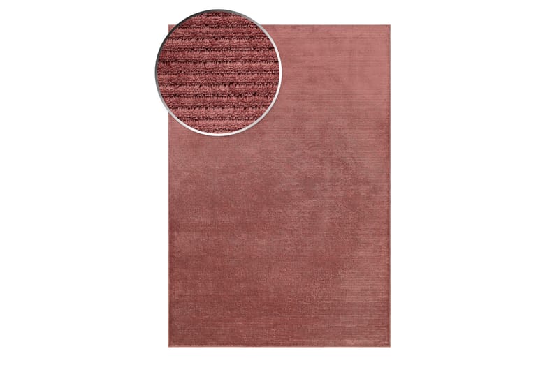 Amore Plain Viskosematte Rektangulær 200x290 cm - Dusty Rose - Viskosematter