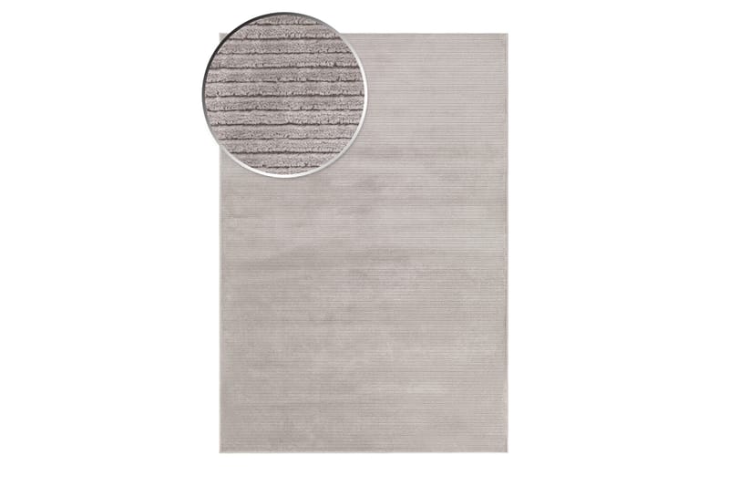 Amore Plain Viskosematte Rektangulær 160x230 cm - Sølv - Viskosematter