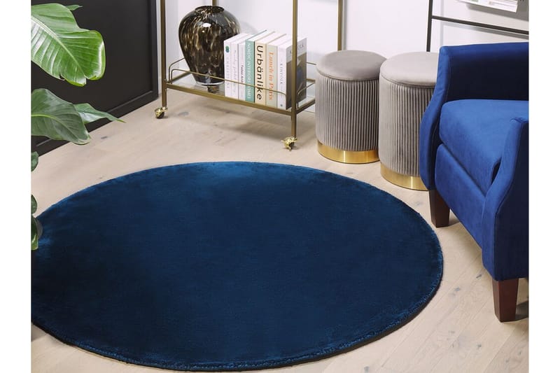 Brinckman Viskosematte 140 cm Rund - Marineblå - Tekstiler - Tepper & Matter - Moderne tepper - Viskosematter