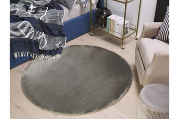 Brinckman Viskosematte Rund 140 cm - Mørkegrå - Tekstiler - Tepper & Matter - Moderne tepper - Viskosematter