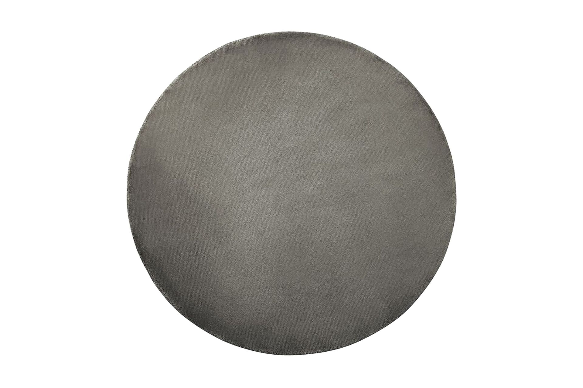 Brinckman Viskosematte Rund 140 cm - Mørkegrå