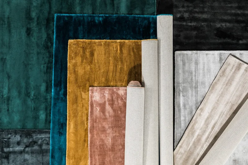 Indra Viskosmatte 170x240 - Grøn - Tekstiler - Tepper & Matter - Moderne tepper - Viskosematter