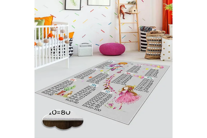 Matte (100x200) Homefesto 5 - Flerfarget - Tekstiler - Tepper & Matter - Moderne tepper - Viskosematter