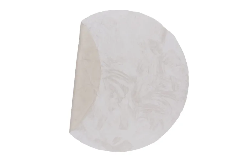 Nina Polyestermatte Rund 200 cm - Hvit - Tekstiler - Tepper & Matter - Moderne tepper - Viskosematter