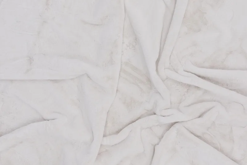 Nina Polyestermatte Rund 200 cm - Hvit - Tekstiler - Tepper & Matter - Moderne tepper - Viskosematter