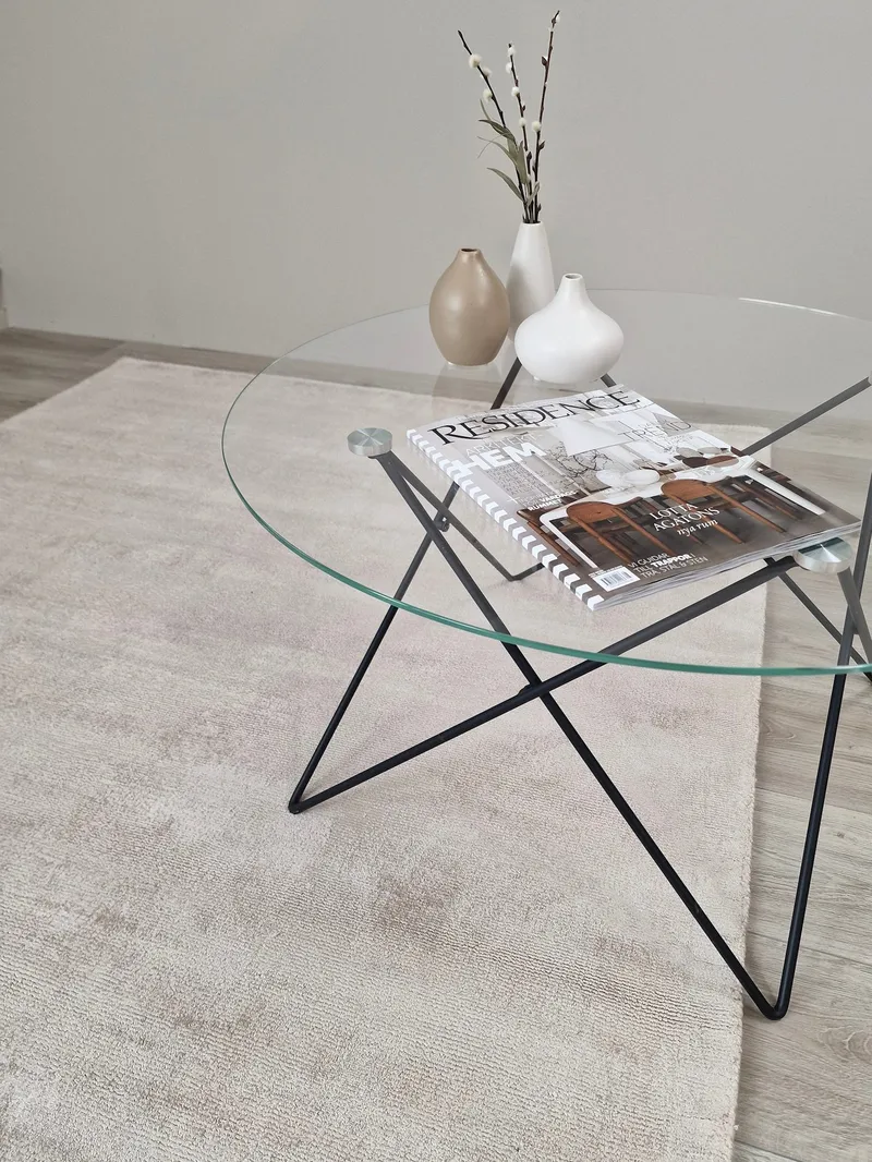 Viskoseteppe KM Home Tribec Natur 240x340 cm - Tekstiler - Tepper & Matter - Moderne tepper - Viskosematter