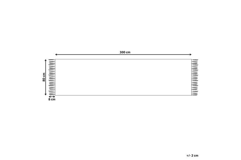 Voskehat Gangmatte 80x300 cm - Rød - Tekstiler - Tepper & Matter - Moderne tepper - Ullteppe