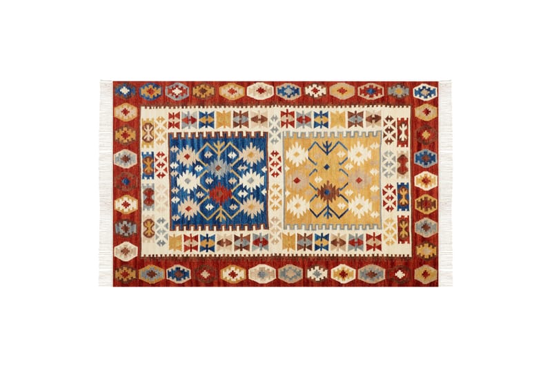 Voskehat Ullteppe 140x200 cm - Rød - Tekstiler - Tepper & Matter - Moderne tepper - Gangmatter