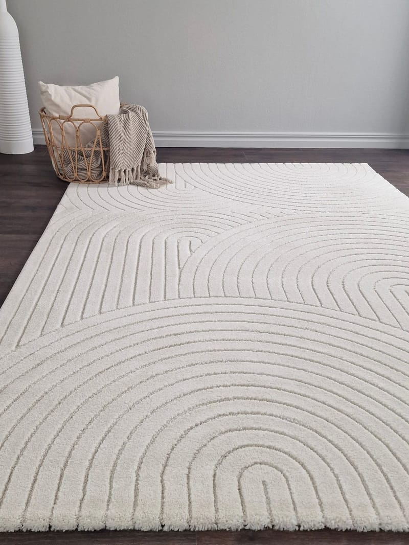 Wiltonmatta & Friezematta KM Home Vit 80x150 cm - Tekstiler - Tepper & Matter - Moderne tepper - Wiltontepper
