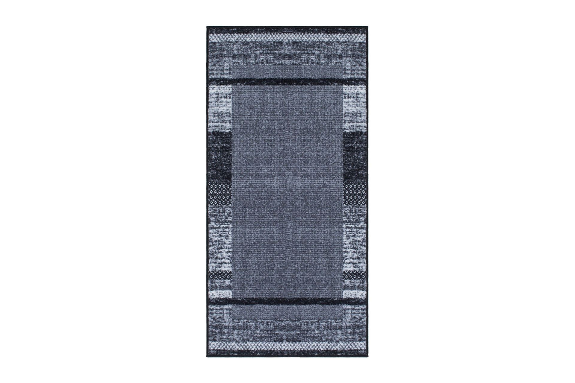 Wiltonteppe og friezeteppe KM Home Trendy Antracit 80x250 cm -