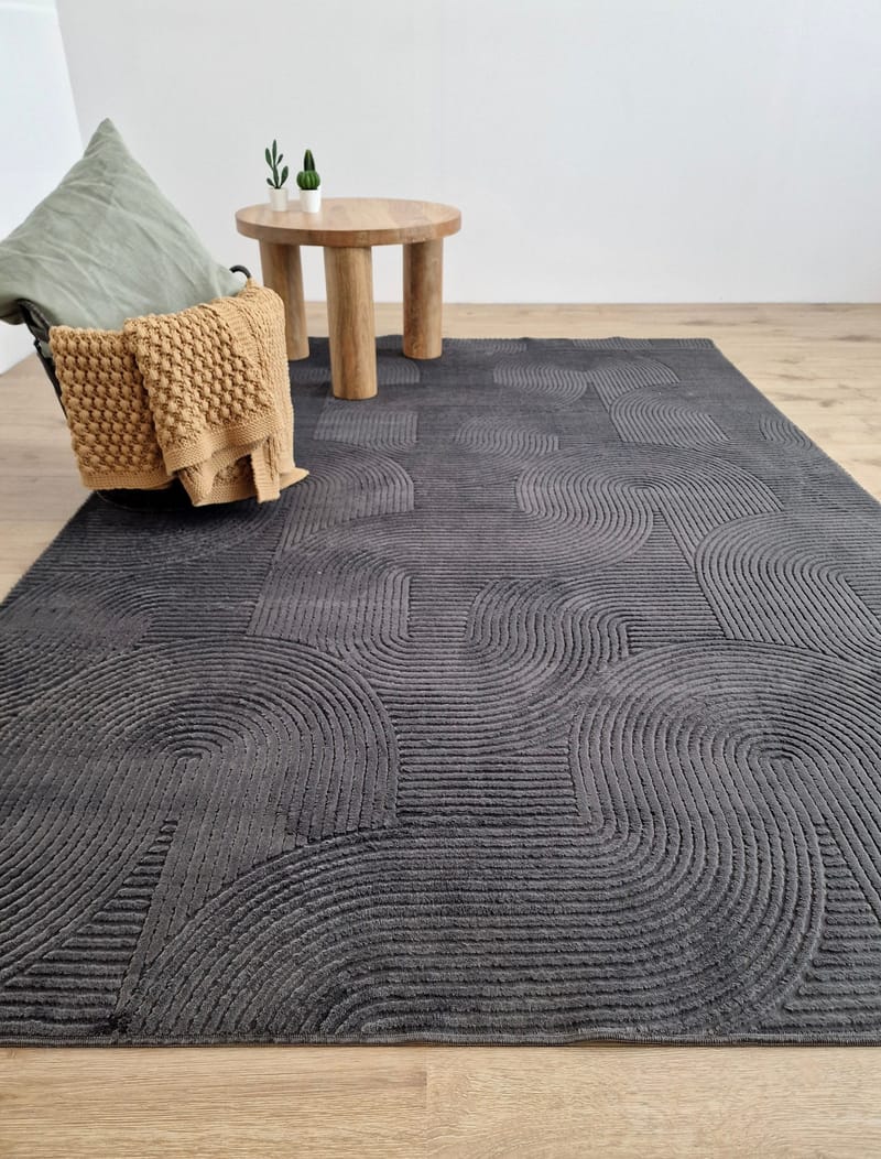 Castello Wiltonteppe 160x230 cm Rektangulært - Grafitt - Tekstiler - Tepper & Matter - Moderne tepper - Wiltontepper