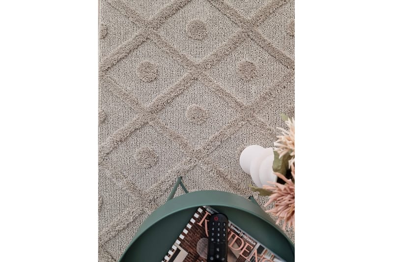 Doriane Circle Wiltonteppe 160x230 cm - Linbeige - Tekstiler - Tepper & Matter - Moderne tepper - Wiltontepper