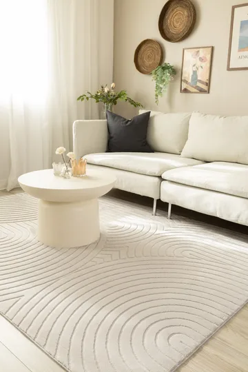 Maskinvevd teppe Cozy Zen 200x290 cm - Grå - Tekstiler - Tepper & Matter - Moderne tepper - Wiltontepper