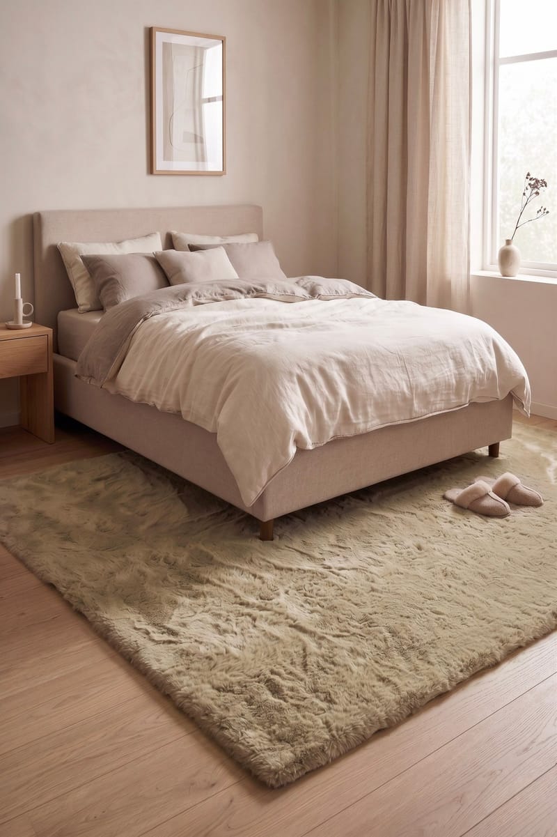 Maskinvevd teppe KM Home Heaven Deluxe 160x230 Olivengrønn - Olivengrønn - Tekstiler - Tepper & Matter - Moderne tepper - Wiltontepper