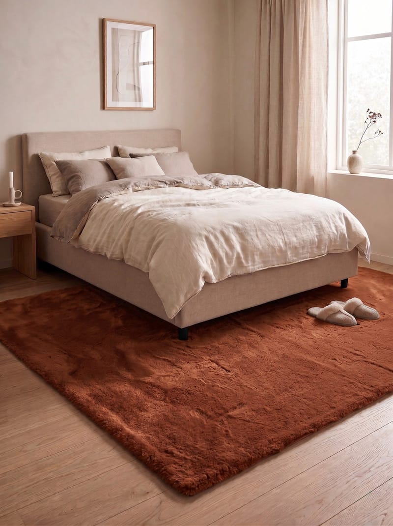 Maskinvevd teppe KM Home Heaven Deluxe 230x330 Rust - Rust - Tekstiler - Tepper & Matter - Moderne tepper - Wiltontepper