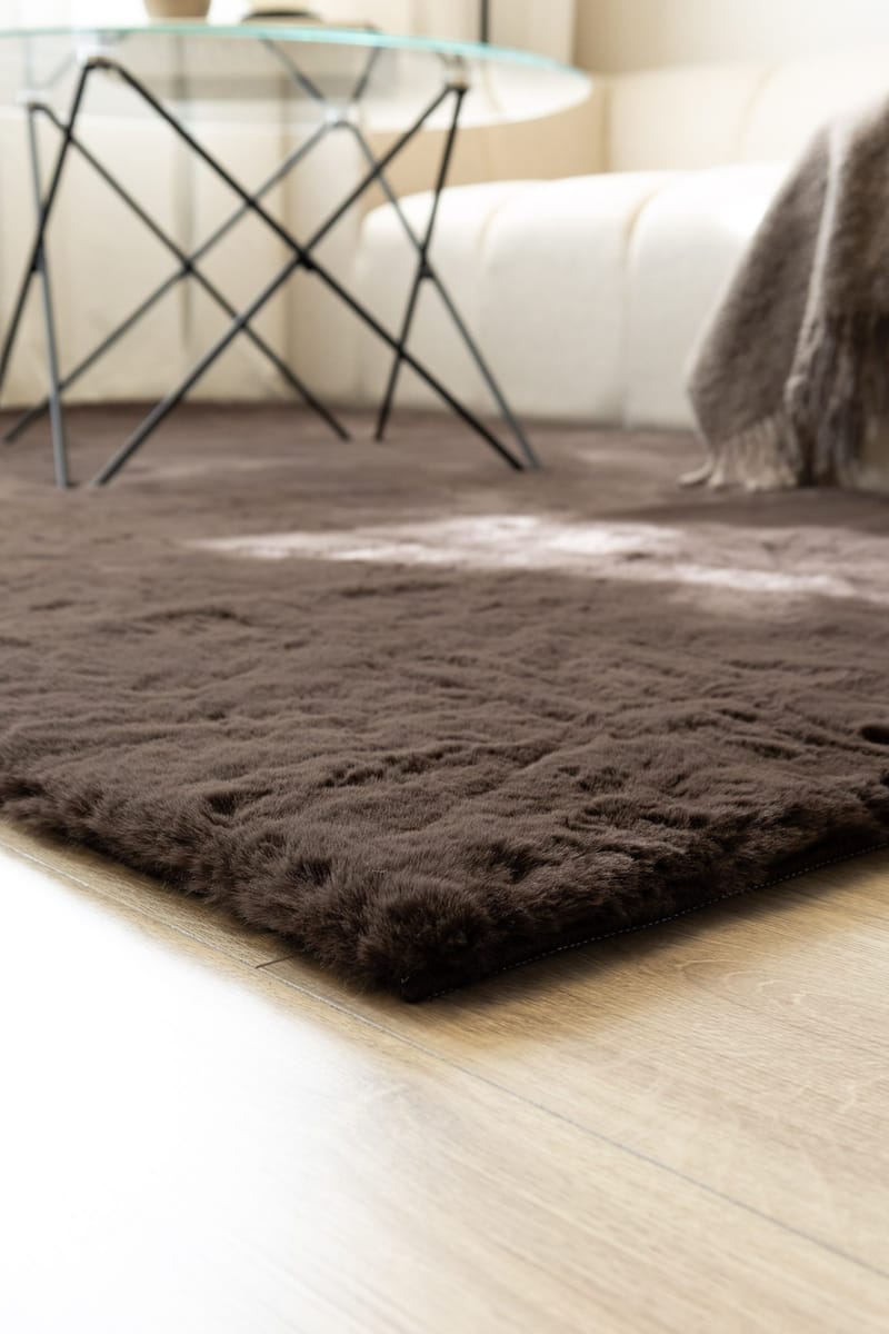 Maskinvevd teppe KM Home Heaven Deluxe KVADRAT 200x200 Sjokolade - Sjokolade - Tekstiler - Tepper & Matter - Moderne tepper - Wiltontepper