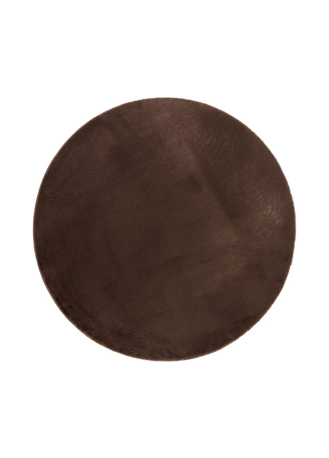 Maskinvevd teppe KM Home Heaven Deluxe RUND 160x160 Sjokolade - Sjokolade