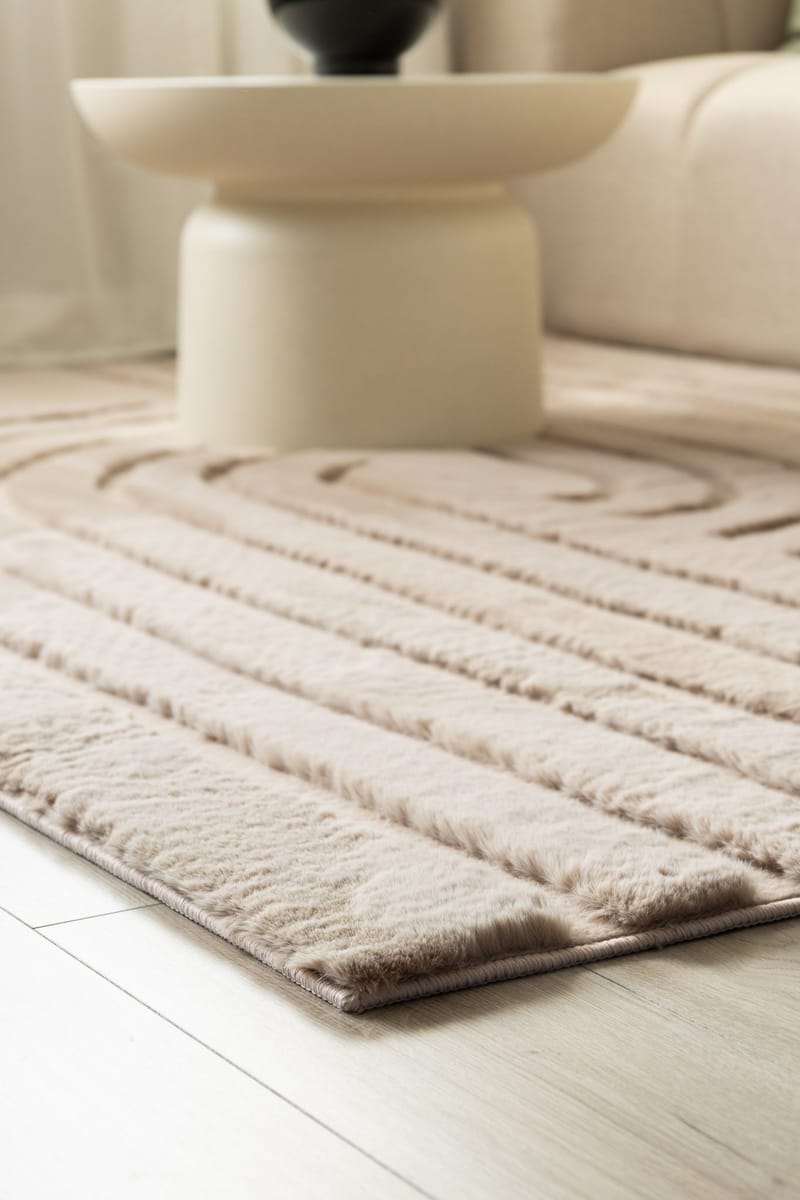Maskinvevd teppe KM Home Heaven Modern 240x340 Taupe - Taupe - Tekstiler - Tepper & Matter - Moderne tepper - Wiltontepper