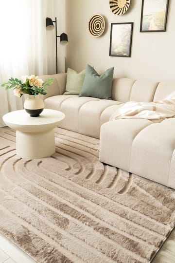 Maskinvevd teppe KM Home Heaven Modern 240x340 Taupe - Taupe - Tekstiler - Tepper & Matter - Moderne tepper - Wiltontepper