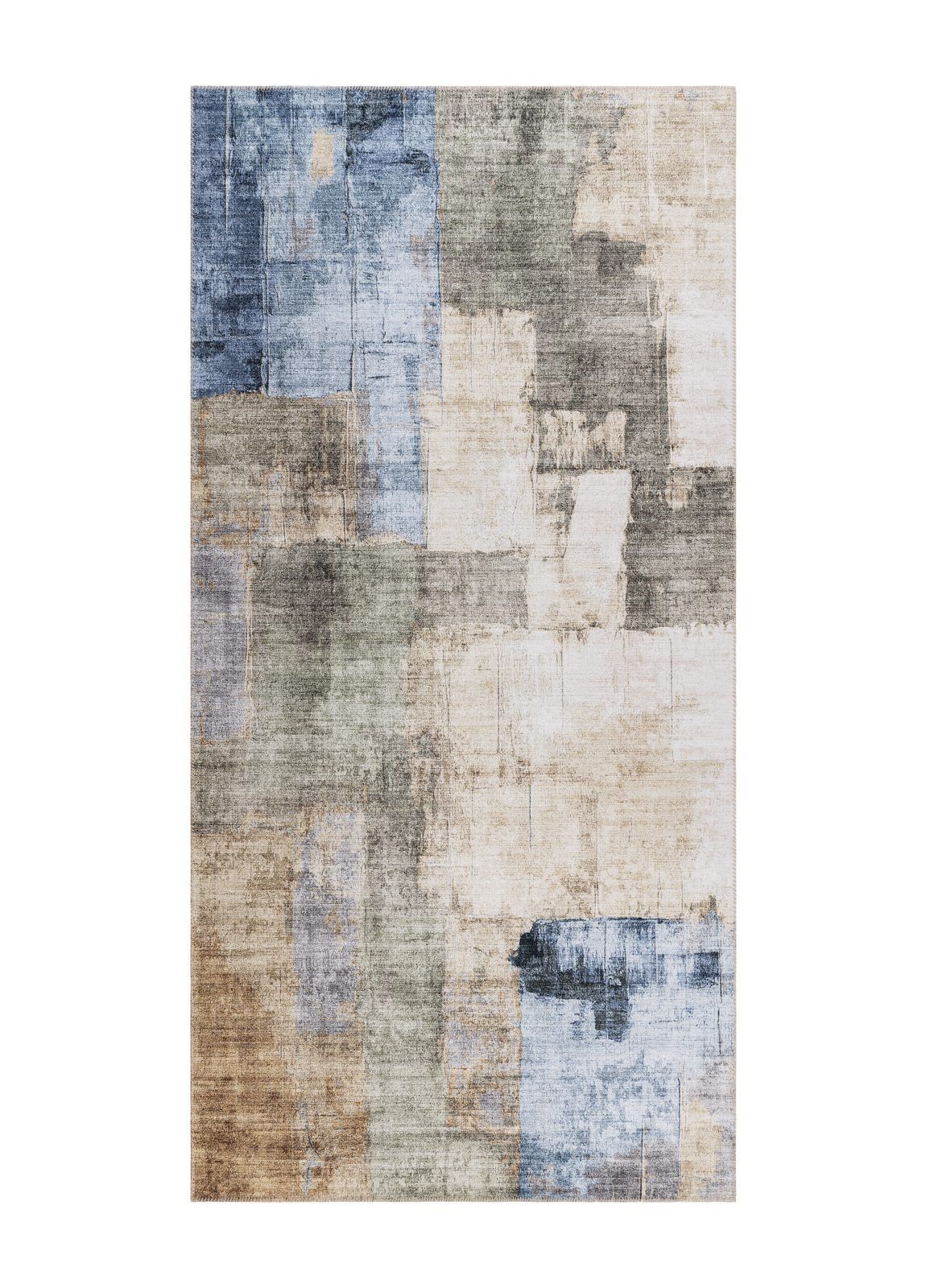 Maskinvevd teppe KM Home Nevada Vintage 80x150 cm Grønn - Grønn