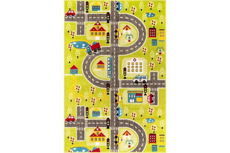 Noorpa Wiltonteppe 160x230 cm Rektangulær - Grønn - Tekstiler - Tepper & Matter - Moderne tepper - Wiltontepper