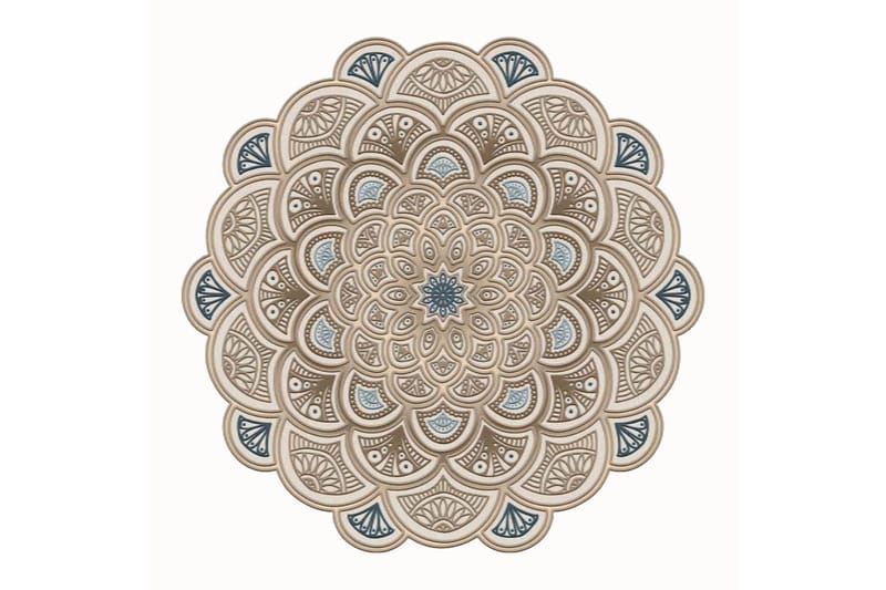 Rafat Gangmatte 100x100 cm Rektangulær - Krem - Tekstiler - Tepper & Matter - Moderne tepper - Wiltontepper