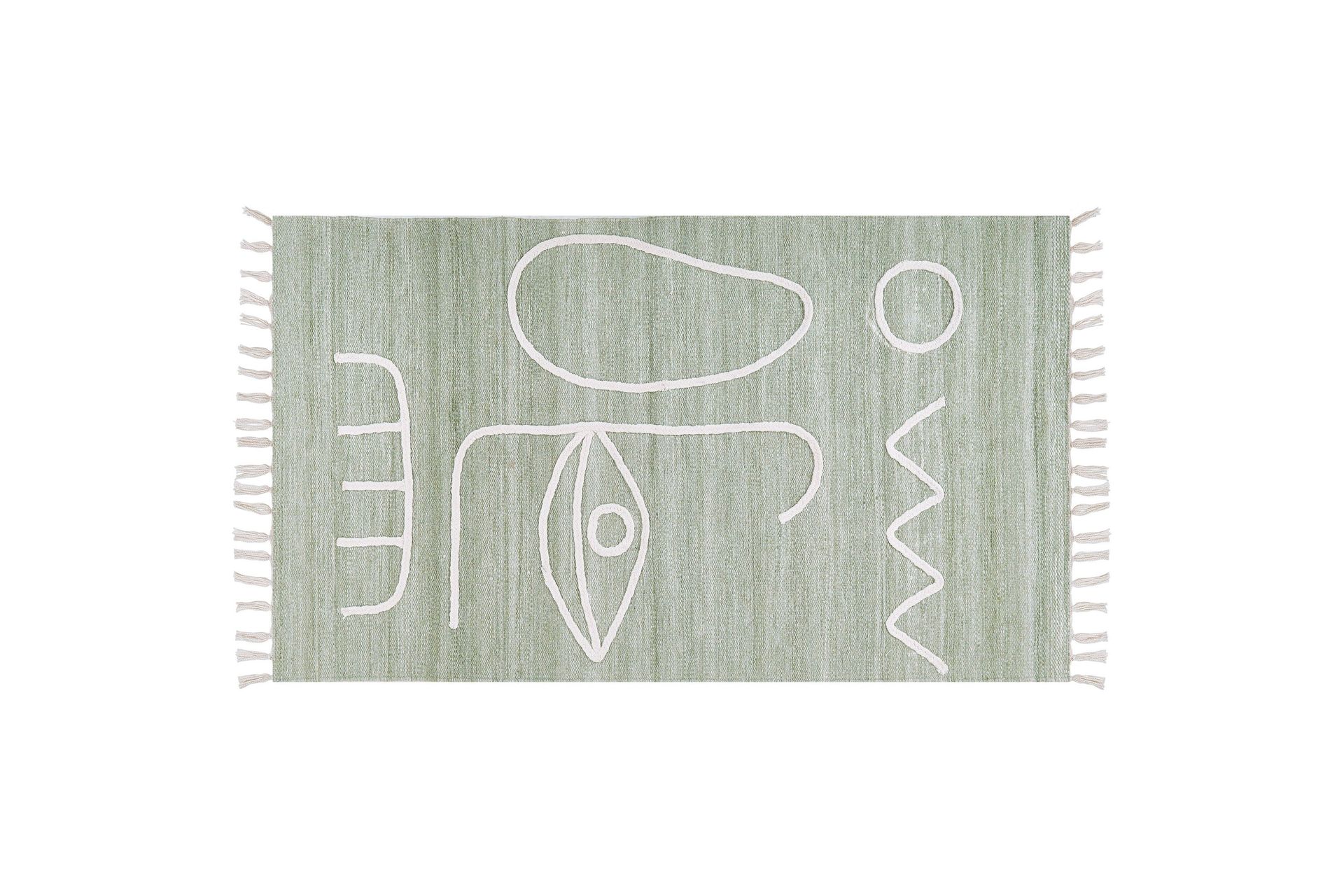 Yavu Ryeteppe 80x150 cm - Grønn