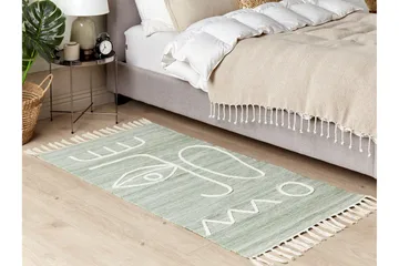 Yavu Ryeteppe 80x150 cm - Grønn - Tekstiler - Tepper & Matter - Utendørstepper - Balkongmatte