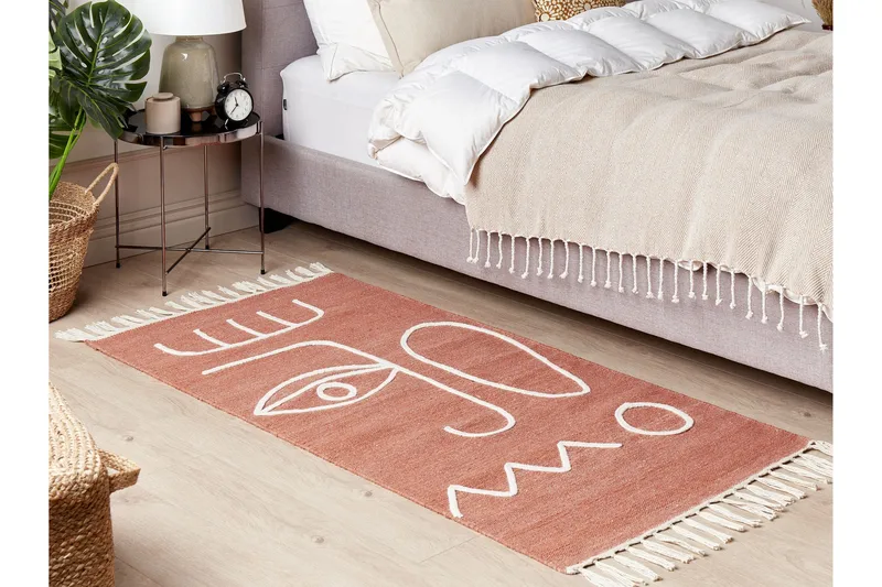 Yavu Ryeteppe 80x150 cm - Rød - Tekstiler - Tepper & Matter - Utendørstepper