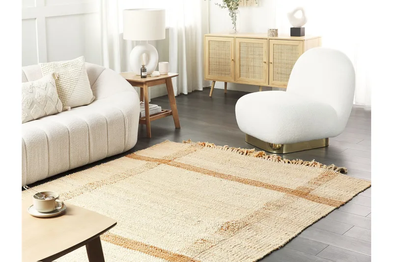Yelmez Juteteppe 140x200 cm - Beige - Tekstiler - Tepper & Matter - Moderne tepper - Sisaltepper