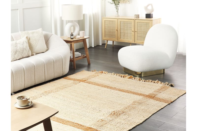 Yelmez Juteteppe 140x200 cm - Beige - Tekstiler - Tepper & Matter - Moderne tepper - Sisaltepper